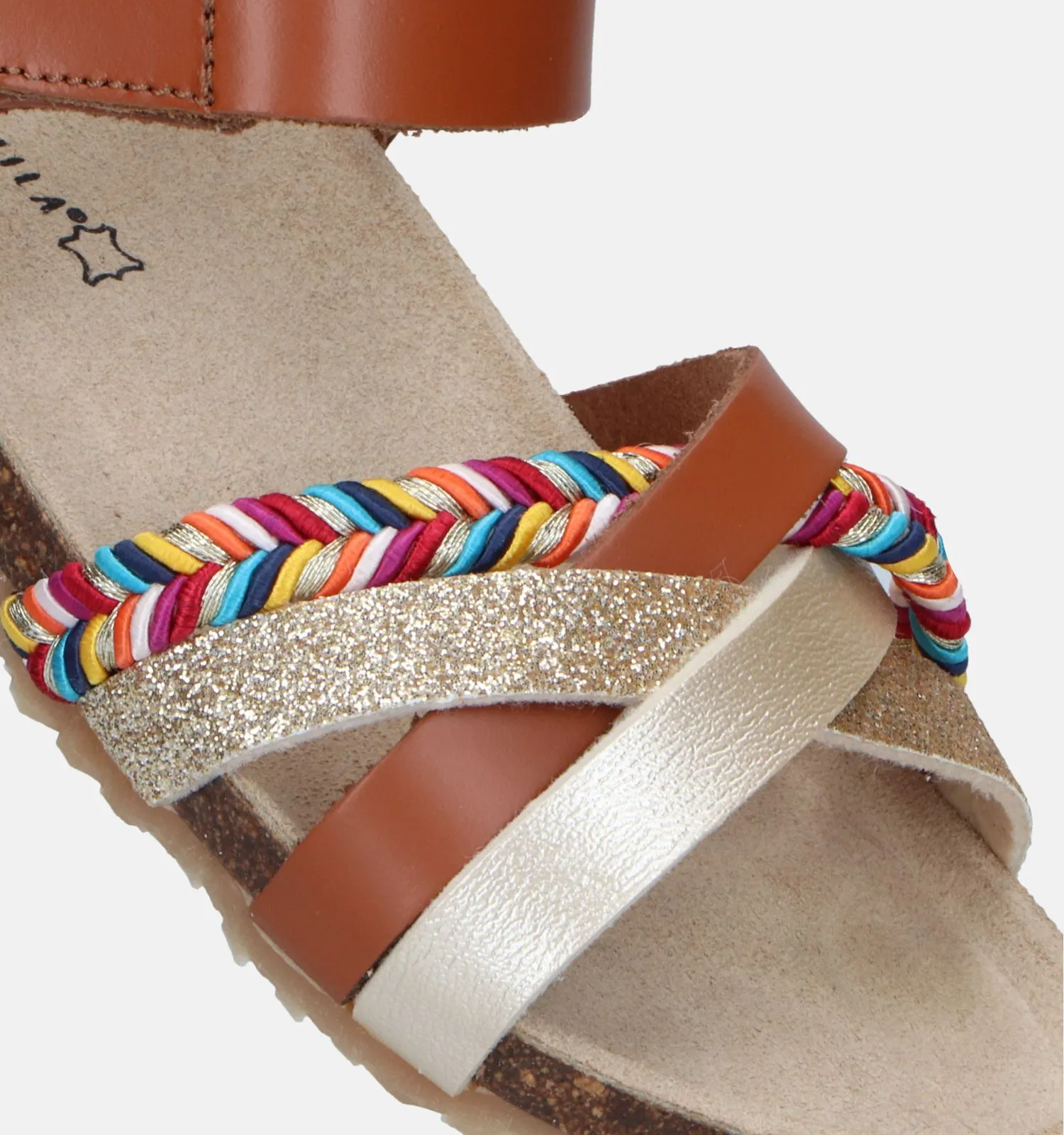 Milo & Mila Sandalen cognac